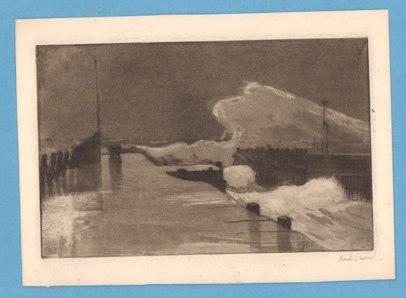 Frank Lewis Emanuel: Etching. Signed. A1