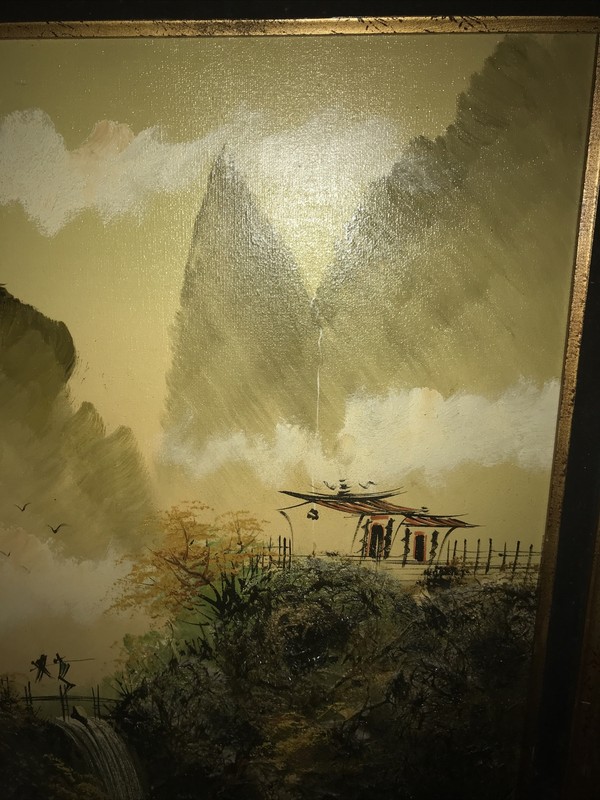 Chen Mao – Waterfall – Signed – Painting – Oil – Horsehair – Art – Original