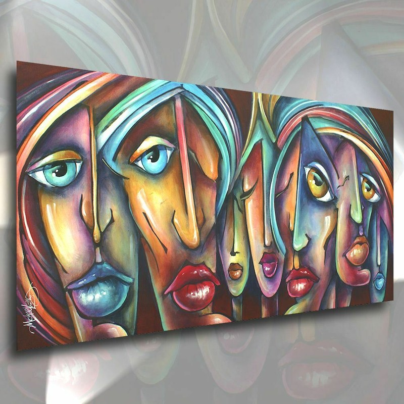 urban expression painting Michael Lang art gallery