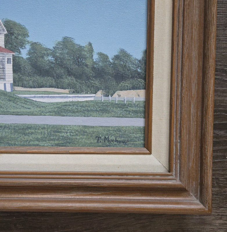 'Tawas Point Light '96' Painting by T. M. Muchow, 1996, East Tawas, Michigan gallery