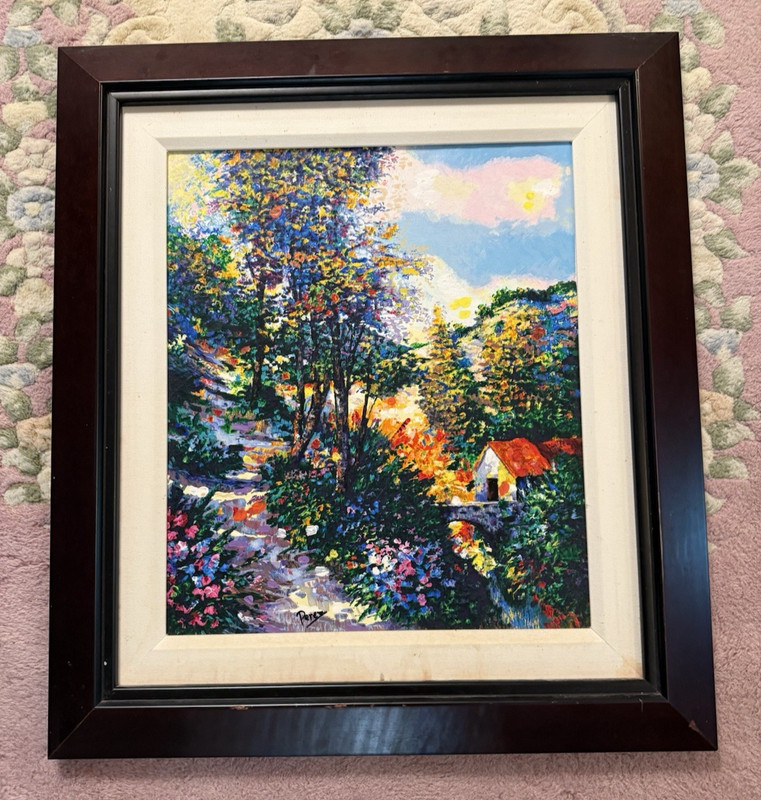 Alex Perez » Walkway» Signed Numbered 64/150 1999 Serigraph 28″X25″ on CANVAS