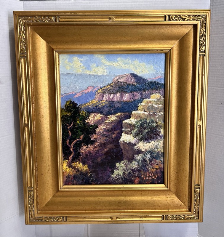 Mark Monsarrat Original Oil Painting “Juniper Butte” (Grand Canyon) 2018