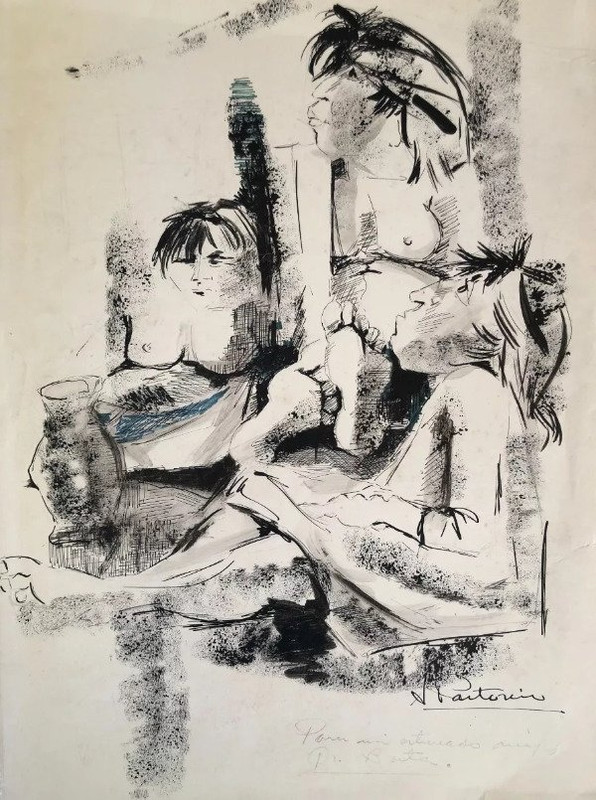 Adriana Pastorini – Tinta original sobre papel – Firmado