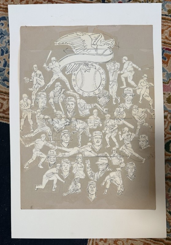 1980s Royals Team- American League Champion- Original- John Boyd Martin Artist