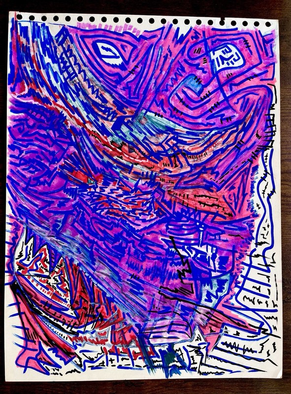 Graffiti Modern Abstract Art Painting Original Expressionist Cartoon Cubism