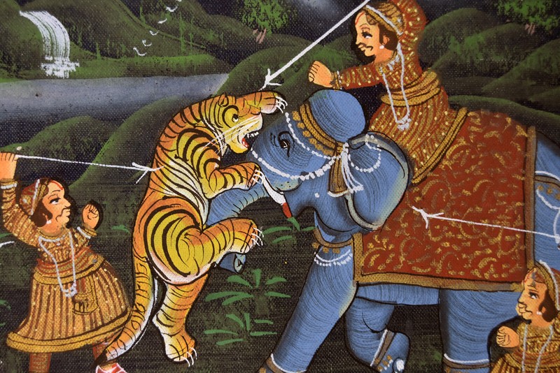 11" 1994 Pfizer Invitation Bombay Taj Mahal Original Indian Ragmala Painting gallery
