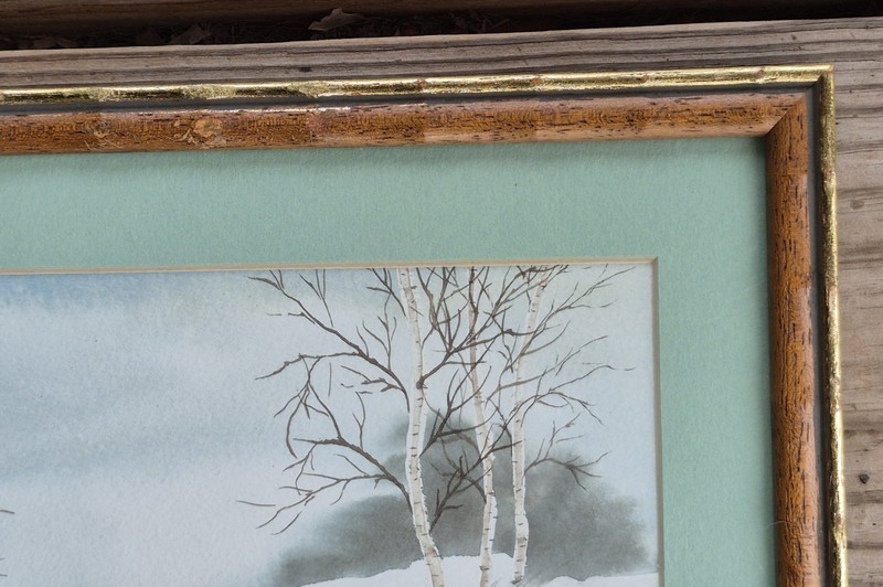 Watercolor Winter Scene original art by Tennessee artist Lettie Kennedy. gallery