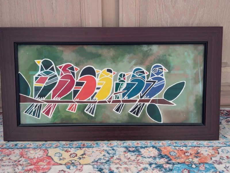 13×25 Original One Of A Kind Framed Painting.