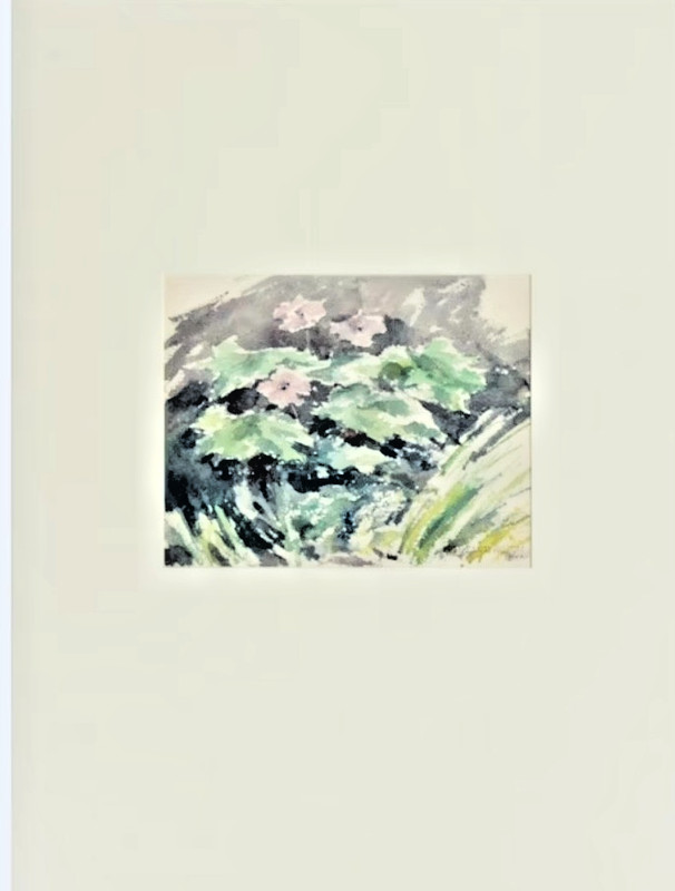 Original watercolor by Indiana artist Florence Bartley Smithburn