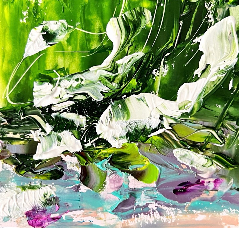 Na Pali Coast Dreamscape Framed Art – Kauai Emotional Coastal Abstract Painting gallery