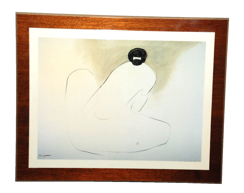 R.C. GORMAN Original Southwest Art Print Navajo Indian Quiet Lady Lithograph