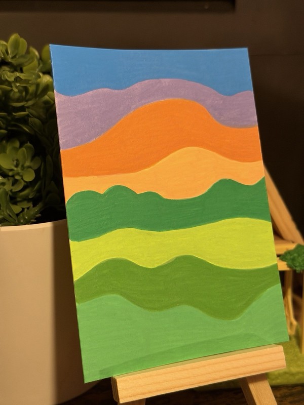 Original Acrylic Valley Abstract Painting Contemporary Handmade Art gallery
