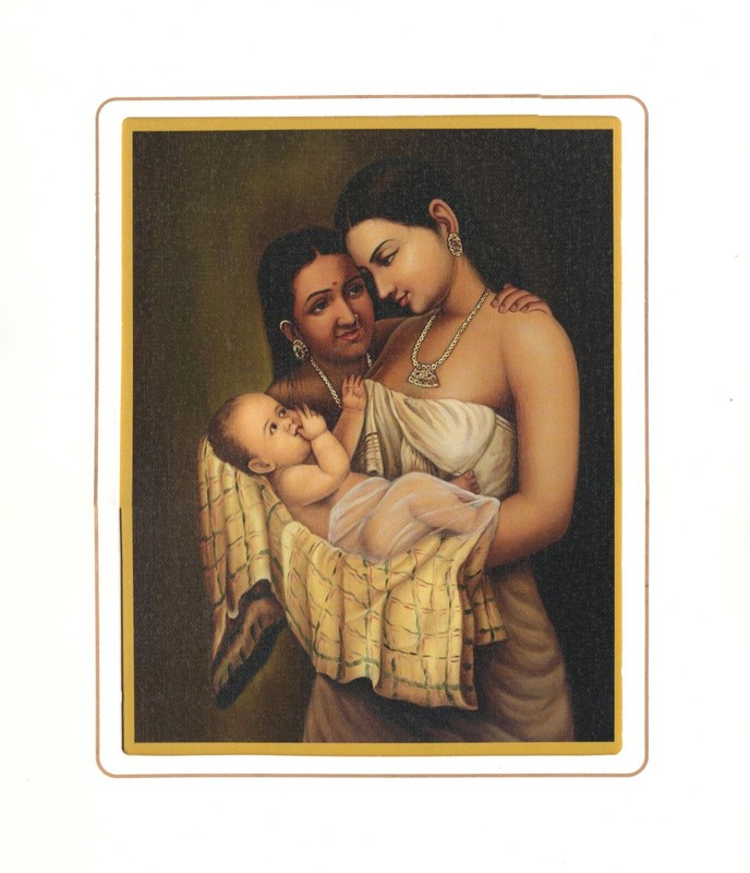 Raja Ravi Varma Inkjet Print Canvas Art Indian Portrait Ethnic Art Reproduction