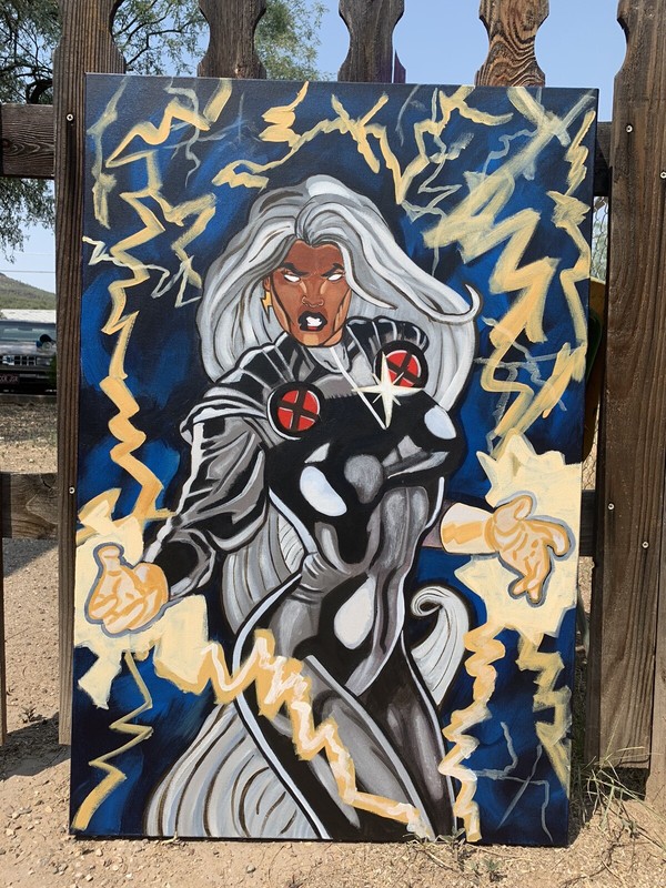 X-men Storm Original Painting 26x30 Inches