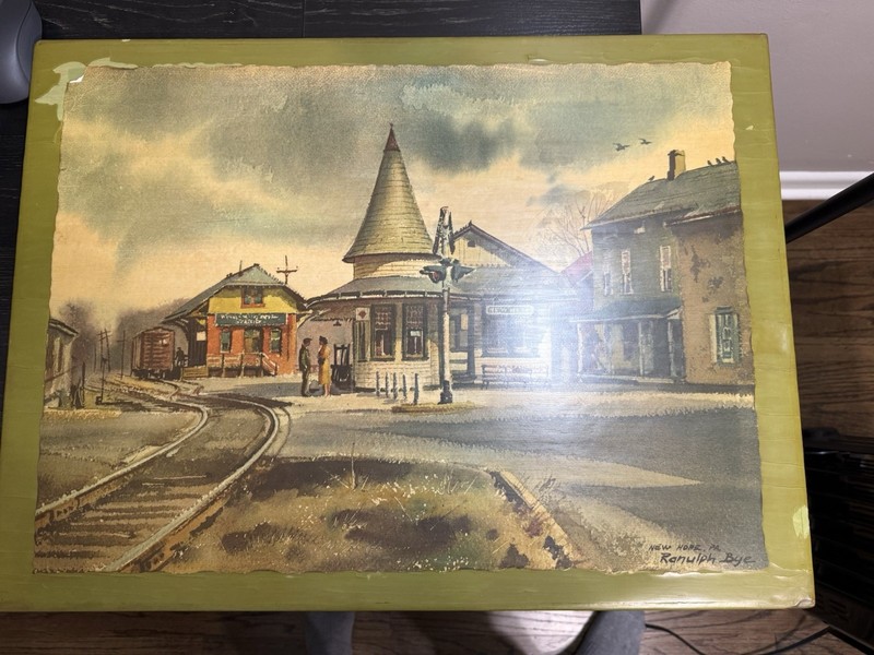 Ranulph Bye Signed New Hope Trainstation
