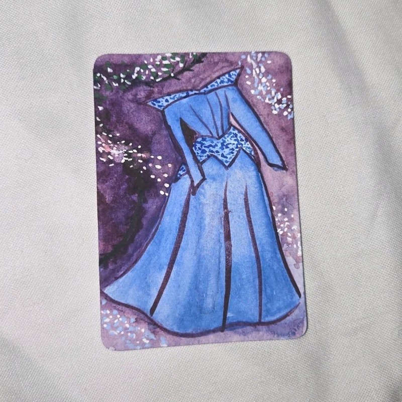 ACEO 4 Of 4 Princess Dress, Sleeping Princess