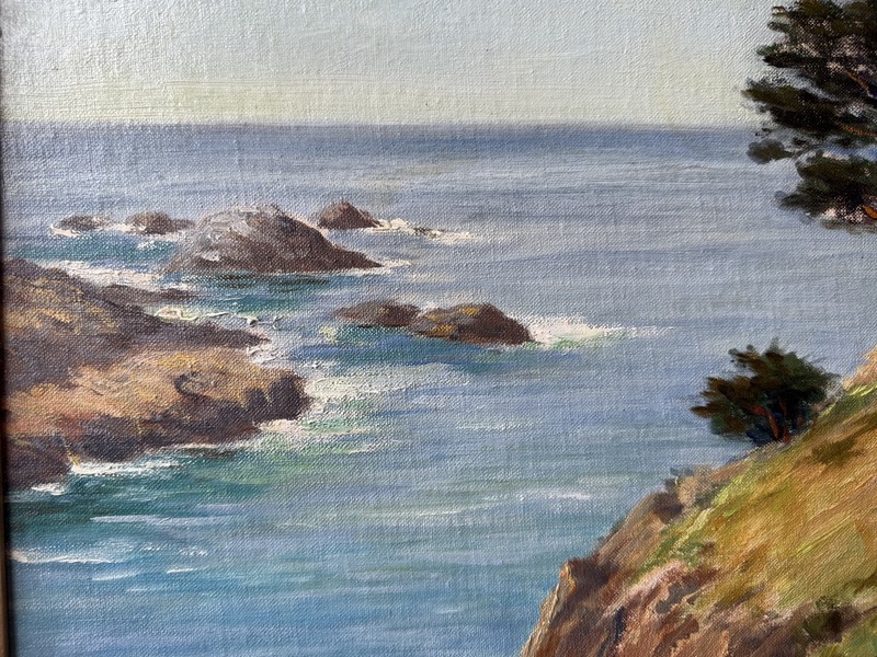 The Highlands Point Lobos Carmel California 1930 Thomas O. Sheckell Original Oil gallery