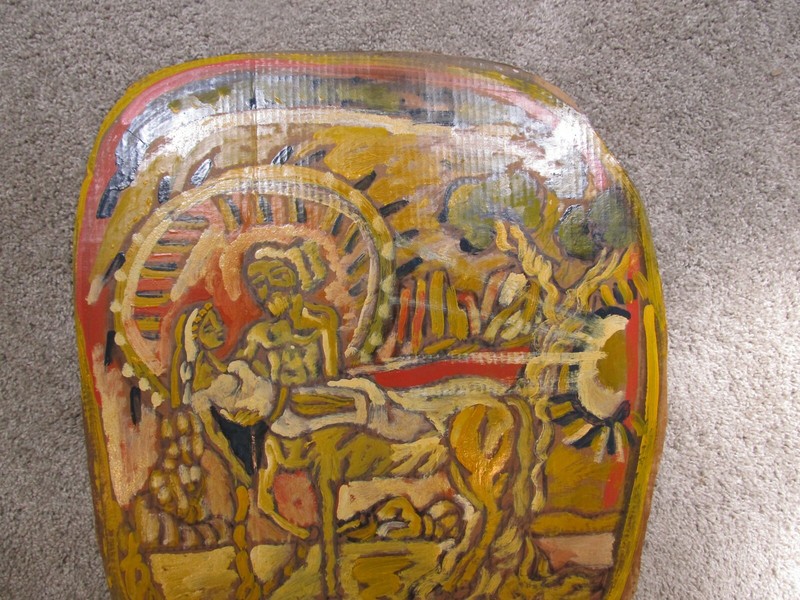 RUDOLPH V BOSTIC RUDY Painting Myth SERIES CENTAUR Savannah GA artist folk art gallery