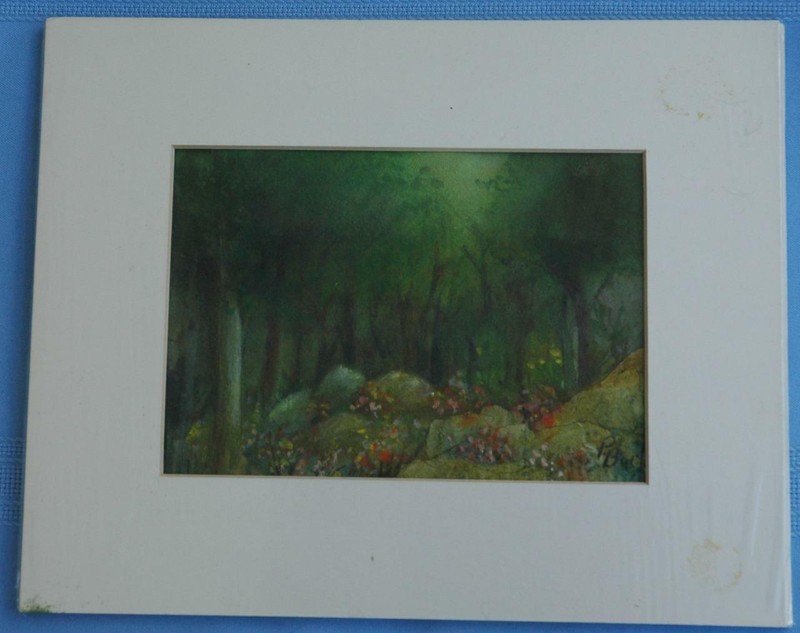 Small Work Quiet Cove Watercolor Landscape by Florida Artist Patricia Burlin gallery