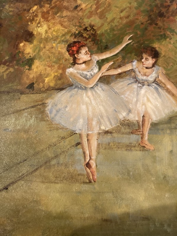 Impressionistic Oil Painting-Ballerinas (23×27)