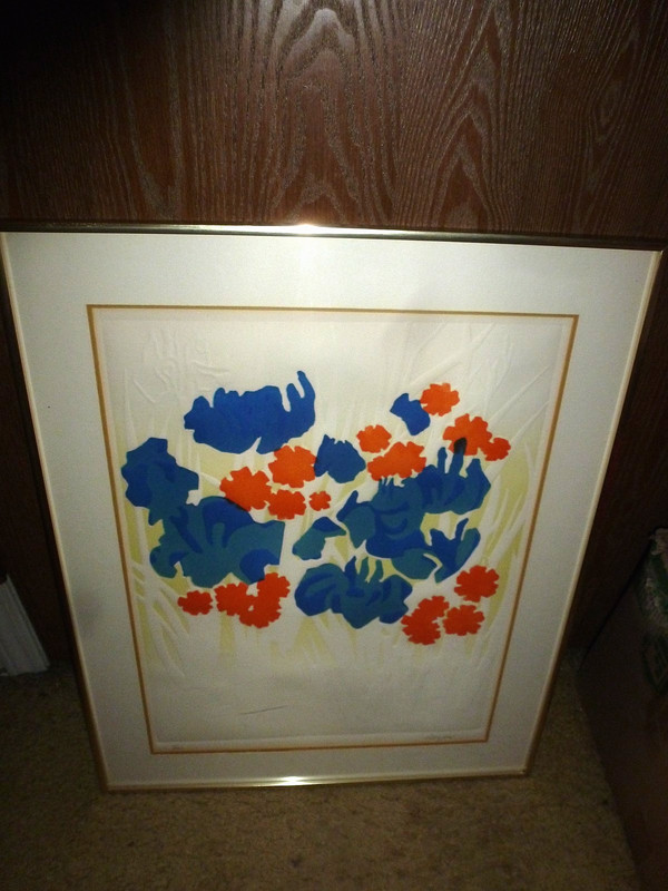 RARE Vintage Framed MARC CHAGALL Picture Mixed Media Signed And Numbered 11/260