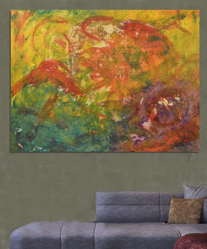 Original, Mark Little,Acrylic Painting 81” X 62” Extra Large,Abstract,Modern,XL gallery