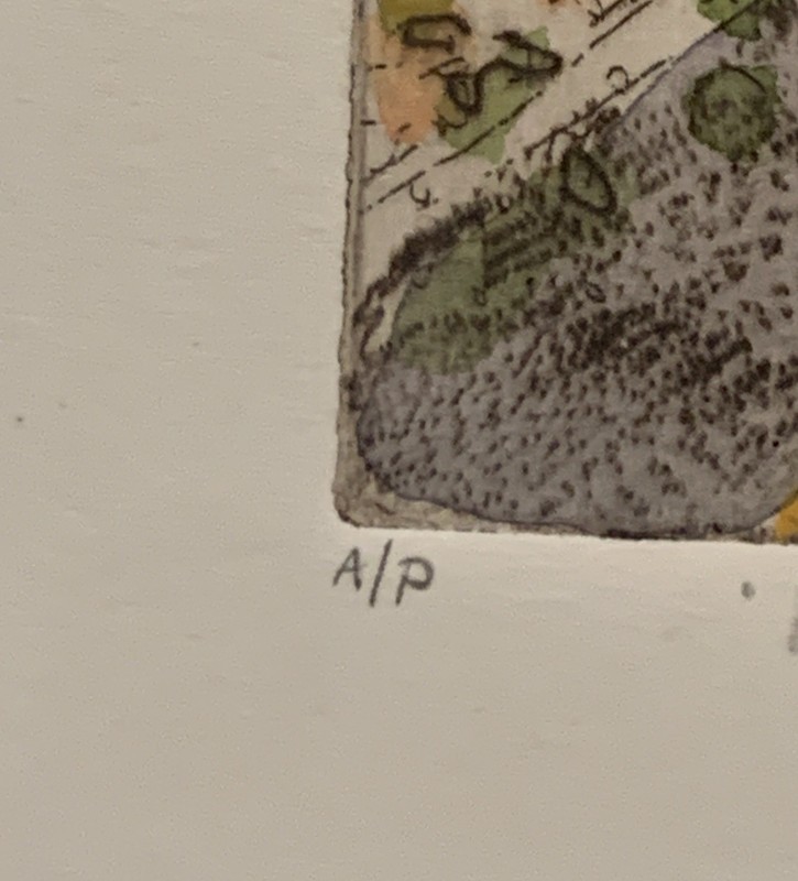 Watercolor Artist Proof "Road" Signed by Artist on Art Card Stock 3-18" x 4-1/8" gallery