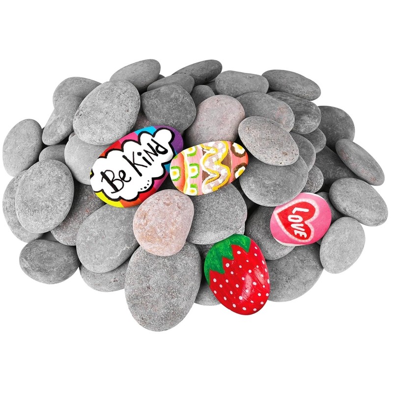 Large River Rocks for Painting 100 Pcs