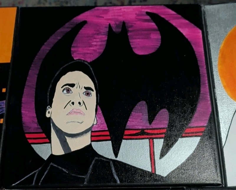 Lot Of 6 - Custom 9"x12" Canvas Batman Rogue Gallery Artwork - Penguin, Catwoman gallery