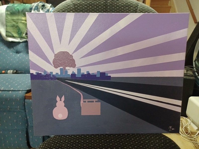 «Payback» painting on canvas original