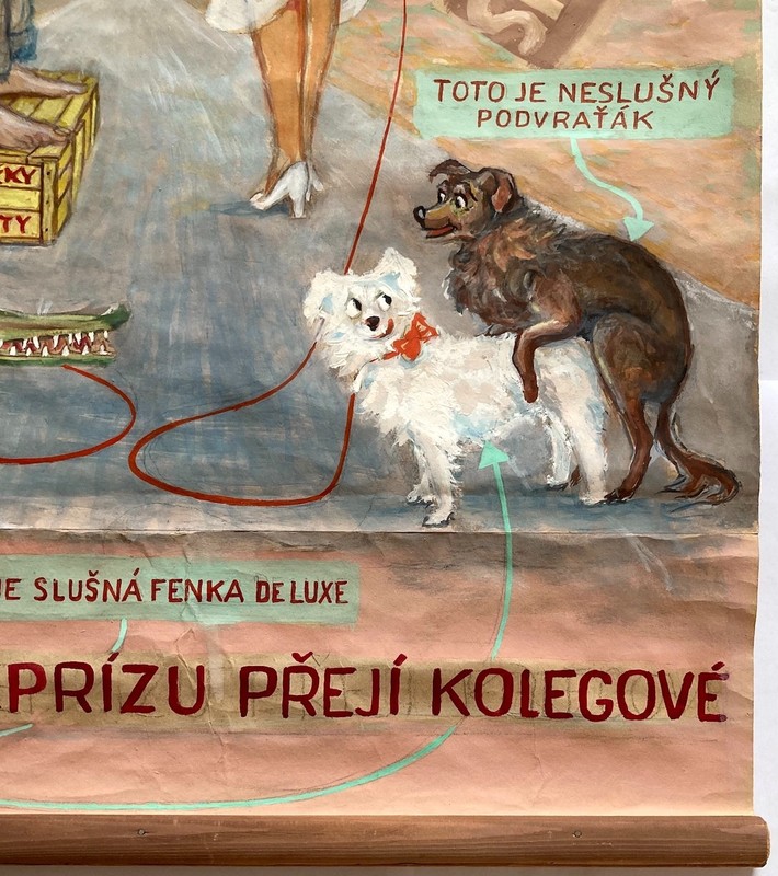 Original Vintage Poster Painting THEATRE -CZECHOSLOVAKIA -HOMO STRUKSALIS - 1982 gallery
