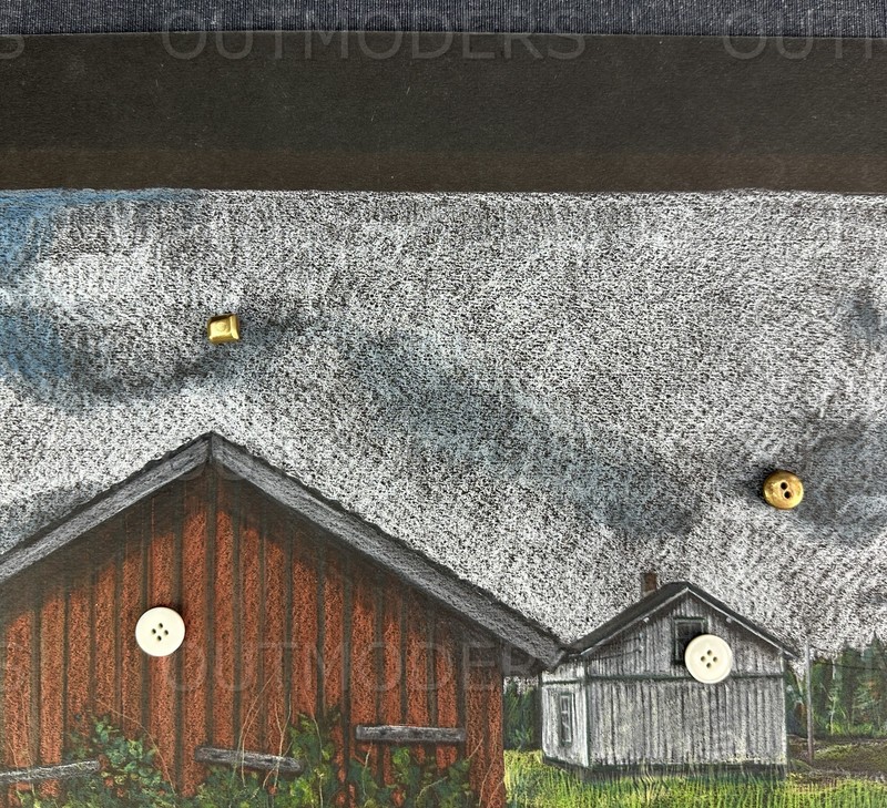 Americana Farm Barn Regionalism Art Anne Langsholt Apaydinli Chalk Painting VTG gallery