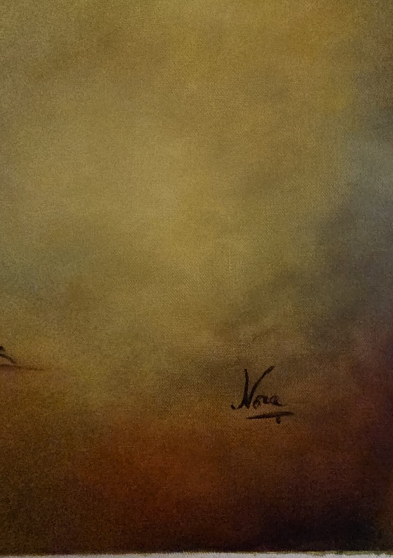 CUBAN ART Oleo/lienzo 85cm X61 Cm T: Intimidad Desterrada NORA MENENDEZ gallery