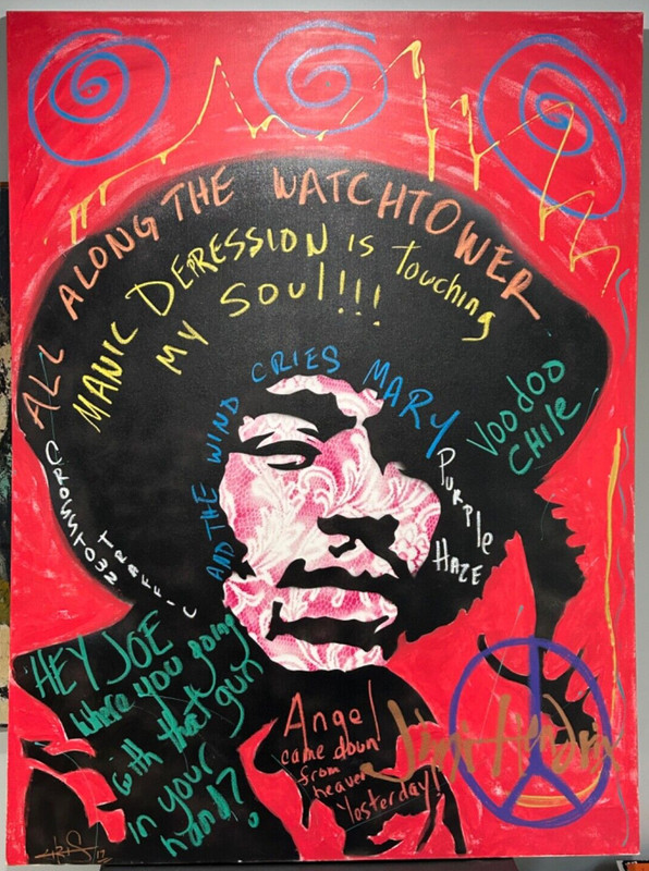 Jimi Hendrix by Chris Pienta, 2017