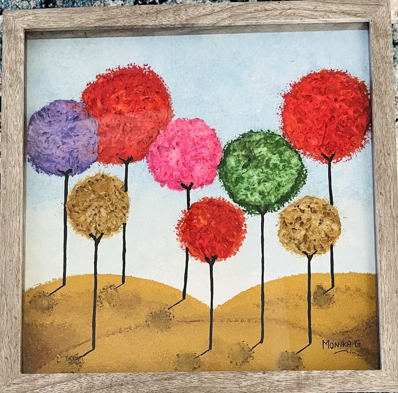 Dream Walk- Hand Painted Acrylic And Mixed Media On Canvas