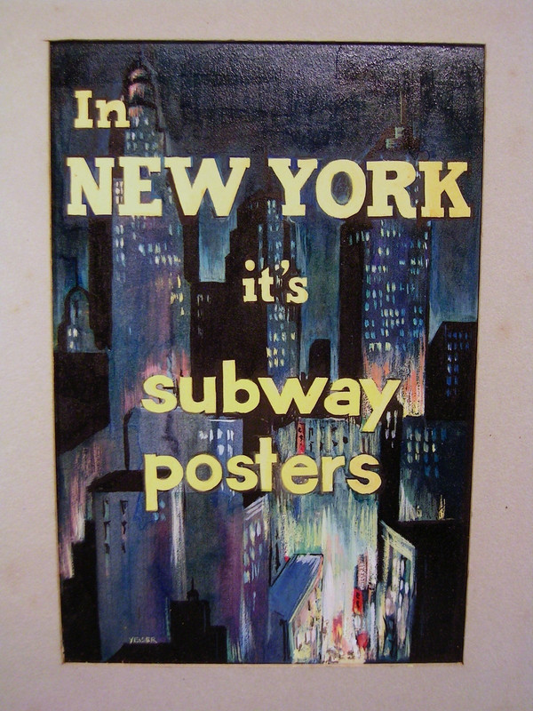 20th C New York City Skyline Painting Illustration Advertisement Charles Yeiser