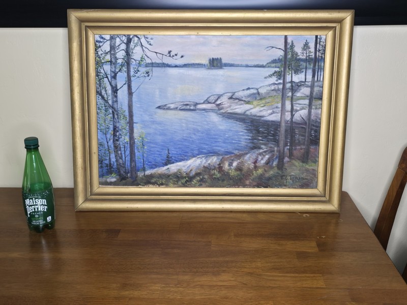 Oil Painting on Canvas, Signed