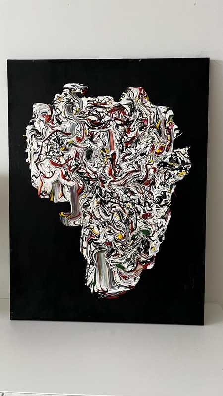 Original Abstract Modern Art Textured Acrylic Painting on Canvas 60x80cm