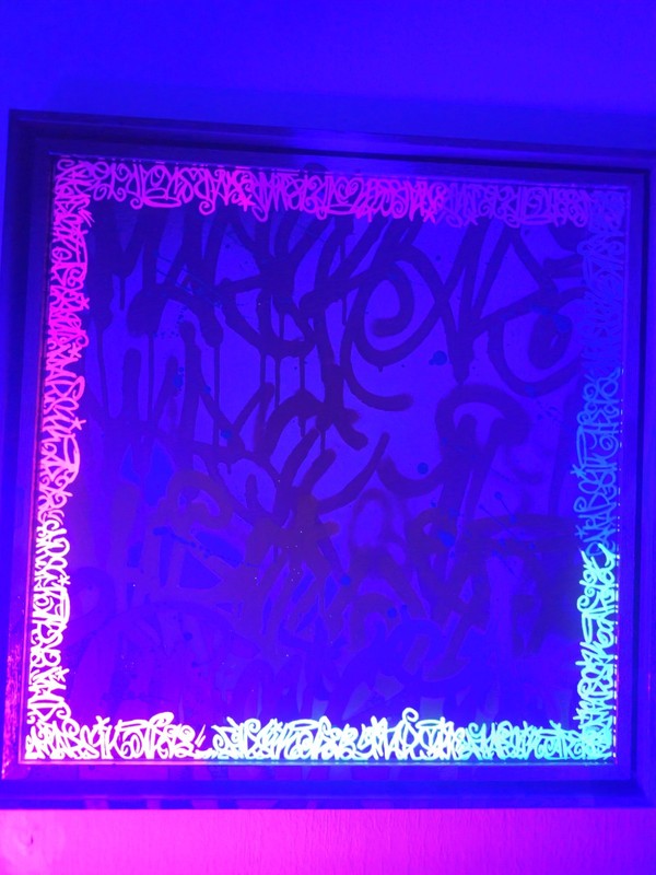 Picture Canvases Art 55x55x4 Artwork Unique Acrylic Hand Painted Art Space gallery