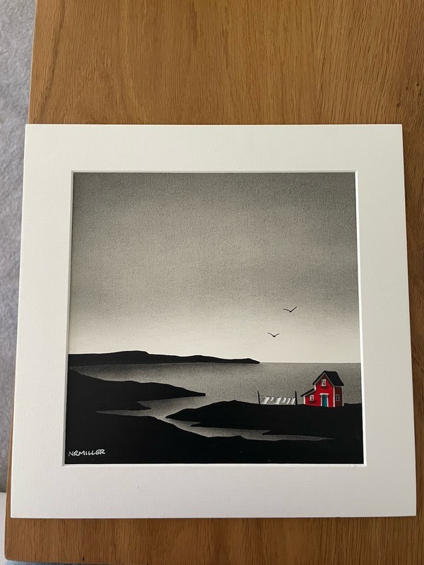 Natasha R.Miller Art Painting – Unique- Signed – 9.5INCHX9. 5INCH