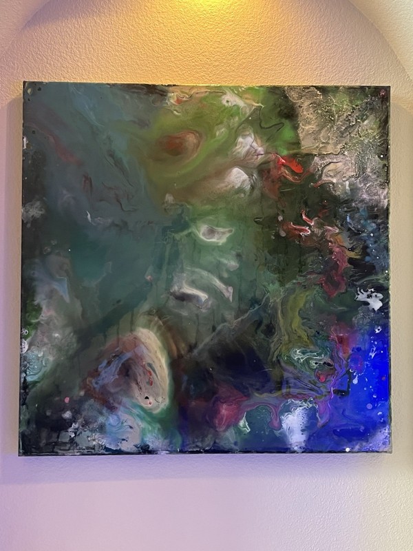 Original Abstract Painting “It’s Complicated” 30x30 | Acrylic | Epoxy (2016)