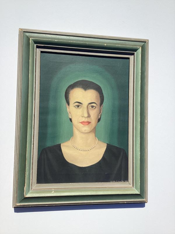 Waldo G. Kaufer Rhode Island Artist Portrait O/C 1950