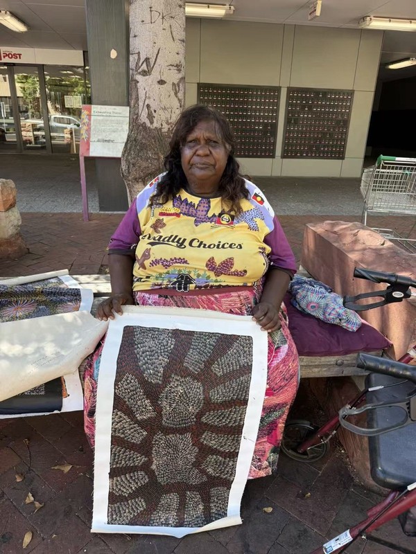 Patricia Kamara 💕Aboriginal Art 71cm X 40cm COA Supplied PK36B gallery