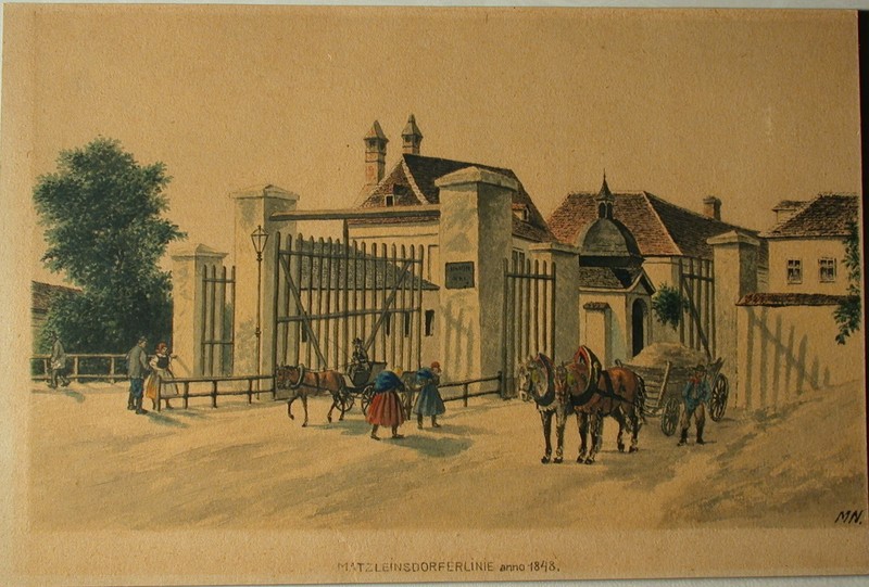 Max Neubauer (act.c.1890-1920) Matzleinsdorferlinie anno 1848