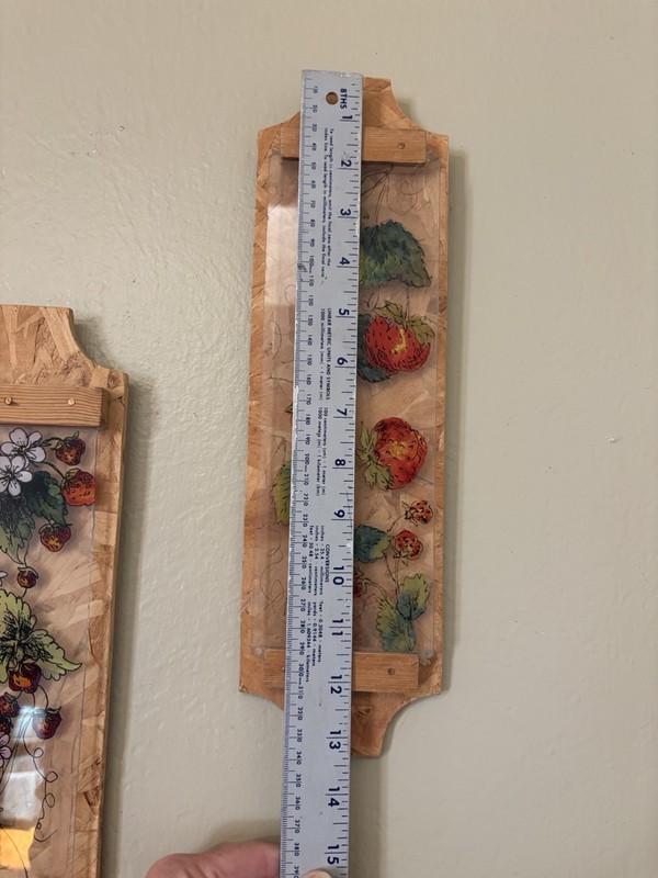 Hand painted Strawberries On Glass And Cork board lot 2 gallery