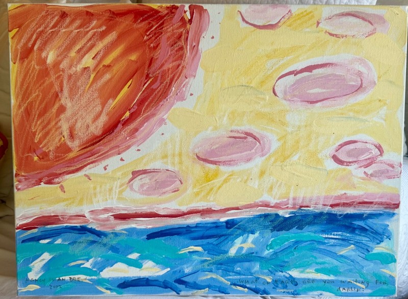 Rare Nancy Swan Drew painting «What are you Waiting for Darlin?»