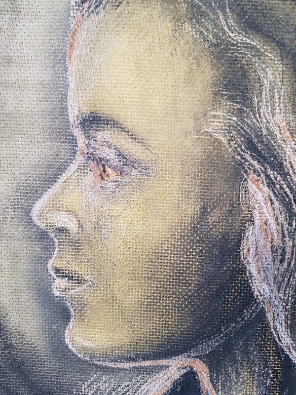 Abstract oil painting artwork with frame painting oil painting woman portrait 1947 gallery