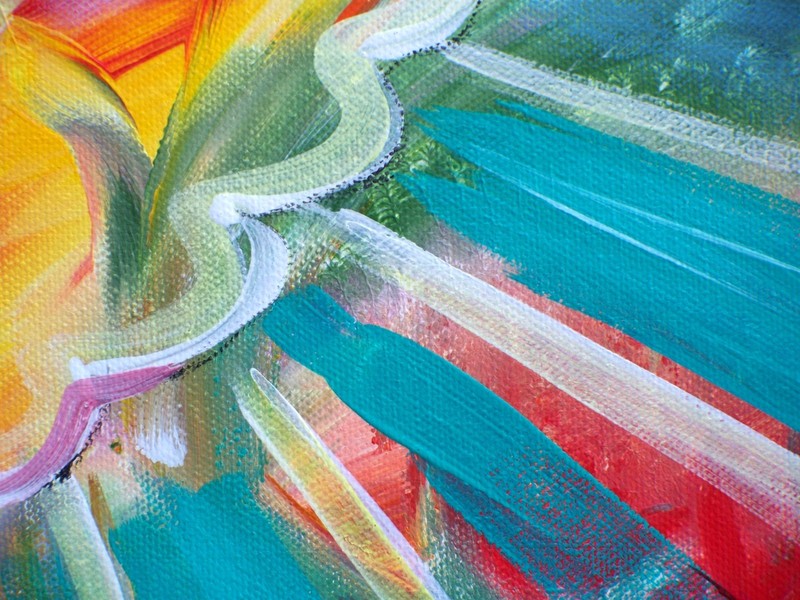 Resurrection - Original Abstract Acrylic Painting on Stretched Canvas by Galina gallery