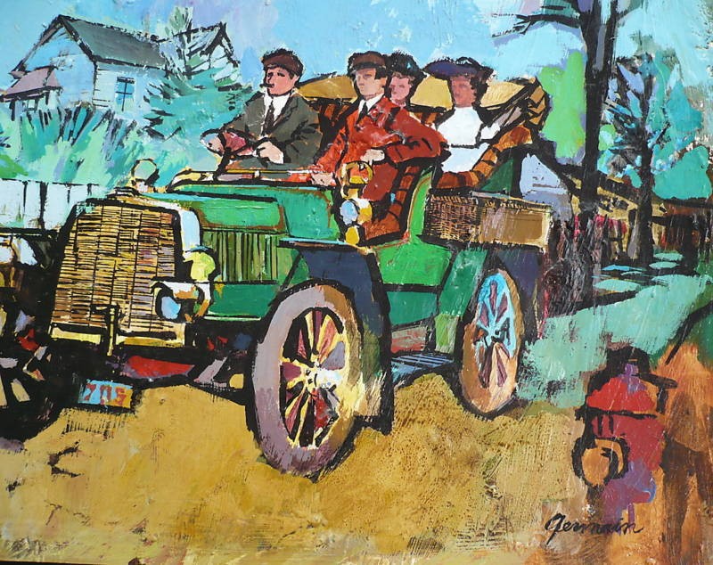 Frank Germain, California Modernist, Vintage Oil LISTED gallery