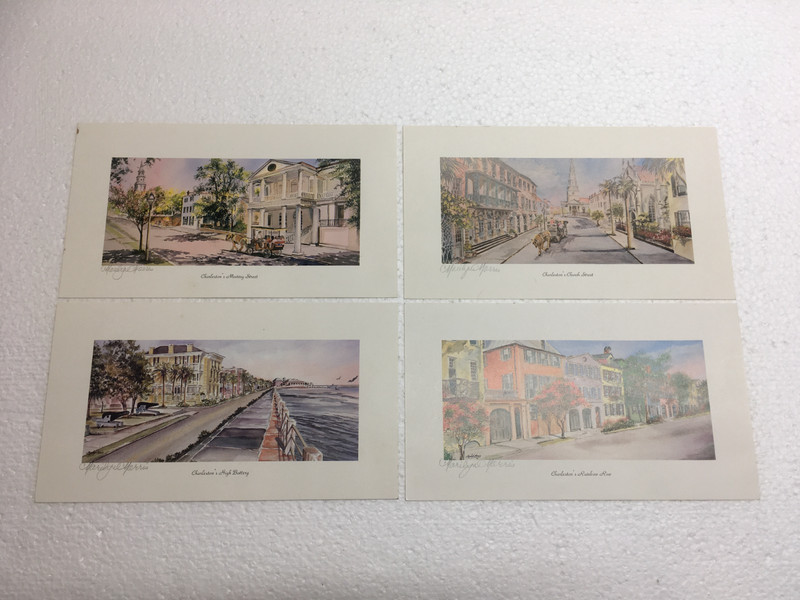 Marylin Morris Charleston South Carolina Lot of 4 Signed Vintage Prints